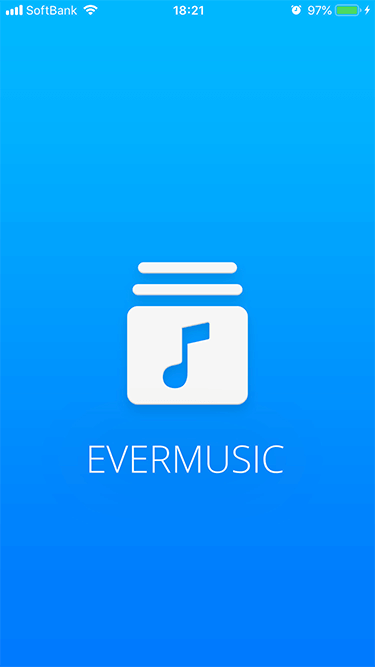 オンラインストレージ上のMP3を再生 Evermusic